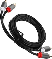 GAROZATION Audio Video Cable to Subwoofer Auxiliary Cord for Home Theater Tv and Audio Systems Stylish Design Convenient Versatile Connection