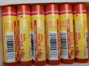 ~ 6 Tubes New Blistex Satin Nectar Lip Moisturizer Peach Apricot Guava .15 Oz ~