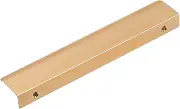 AIMALL Kitchen Lip Pulls Handles, Rose Gold Brass Cabinet Handles, Aluminium Alloy Furniture Pulls for Cupboard Doors and Drawers, 2.5-20 Inches