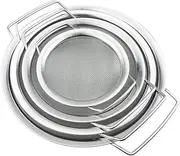 4 Packs Fine Mesh Paint Strainer 60 Mesh Stainless Steel Paint Filter Emulsion Honey Funnel Filter Paint Bucket Filter Tool Insert Strains