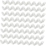 WRITWAA 100pcs Ear Piercing Ear Clip Clips Jewelry Pearls for Bracelet Making Earring Hooks Gold Dangle Clip Earrings Pliers Transparent Pearl Beads Clip on Earrings Pendants Silver Iron