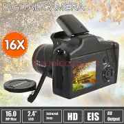 16X Zoom HD 16MP Digital SLR Camera 2.4" TFT LCD Screen Display 1080P Anti-Shake