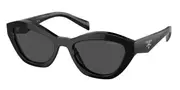 Prada PR A02SF Asian Fit 16K08Z Men's Sunglasses Black Size 55