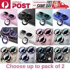 Fit iPhone 16 15 14 Plus Pro Max Metal Ring Glass Screen Camera Lens Protector