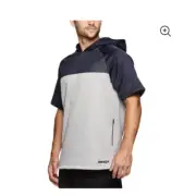 AND1 Athletic Shirt Hoodie Men's Size S Workout Athleisure Comfort Gray Navy