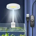 USB Aquarium Light Waterproof Full Spectrum Freshwater Tank Clip On Lamp