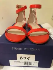 Stuart Weitzman, 5.5 M US, Made in Spain, 20Lessnudist, Paprika Gleaming Tripc,