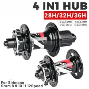 MTB Bicycle Hub 28H/32H/36H Disc Brake 6 Pawls 114 Clicks HG 8/9/10/11/12Speed