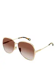 Chloe Honore Round Sunglasses, 60mm OS