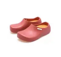 在飛比找松果購物優惠-【olina】男女適用輕巧EVA無臭防滑廚師鞋/工作鞋-紅色