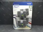 Brother P-Touch Durable Laminated Label Tapes Black on White/Clear TZE12314PK