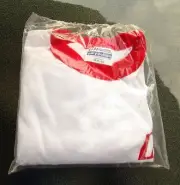 1980s Hanes poly-cotton TAD DAVIS Tennis Rackets Advertising T-Shirt UNUSED misp