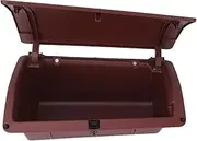 Dashboard Interior Storage Box Fit for Hilux Vigo, Large Capacity for Keys, Phones, Documents, Left Hand Drive Passenger Side Installation (Red)