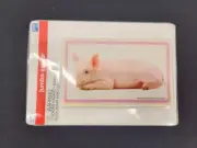 Jumbo Baby Pink Piglet real Pig Picture Pencil Eraser Pop by dci 3" x 5" CUTE!