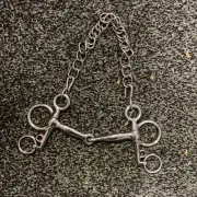 Kelly Full Cheek Snaffle Bit Stainless Steel Horse Tack ESTATE SALE FIND