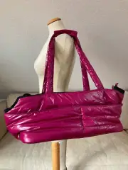 Flamingo Hunde-Tasche S Purple Pink 46x23x22 Handles Zip Padded