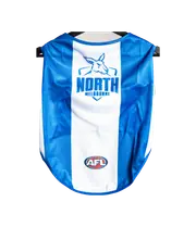 North Melbourne Kangaroos AFL Dog Jersey XS-XL