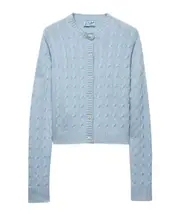 Prada Button-Up Knitted Cardigan IT42 light blue