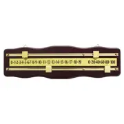 Pool Billiard Table Snooker Scoreboard Mahogany and Brass Mother's Day Sale