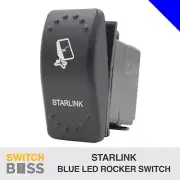 Starlink LASER ETCHED Rocker Switch - Blue LED 12v 24v Toggle On-Off