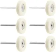 30PCS 1 Inch Wool Felt Polishing Discs With Shank Rotary Tool Wheels Buffing Pads Grinder Wheel Brushes for Metal Plastic Surface