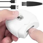 Electric Nail Clippers, Automatic Nail Trimmer with Nail Scraps Storage, USB Rechargeable Safety Fingernail Trimmer with LED Light, Electric Fingernail Cutter Nail Scissors for Baby Kids Adult