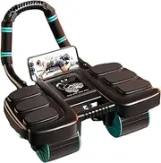 Fulenyi Ab Roller | Indoor Ab Exercise Roller,4-Wheel Abdominal Wheel, Automatic Rebound Abs Roller, Abdominal Exercise Roller for Core Trainer