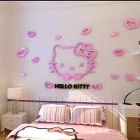 在飛比找蝦皮購物優惠-Hello Kitty 3D立體壁貼