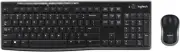 MK270 Wireless Keyboard & Mouse Combo W/ 8 Shortcut Keys - Black