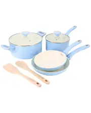 Martha Stewart Everyday Rexford 8pc Ceramic Nonstick Aluminum Cookware Set