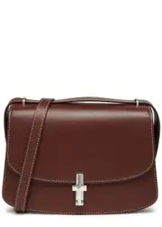 The Row Sofia 8.75 Leather Shoulder bag - Burgundy ONE SIZE