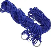 Totority Nylon Rope Hammock Heavy Duty Portable Mesh Hanging Bed for Travel Camping Outdoor Use Breathable Design for Cool Comfort for Adventures