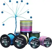 LLEIIshen 8X+x Strands Braided PE Fishing Line 300M Strong Braided Fishing Line Multifilament PE Line 7.6-45.8KG/1664