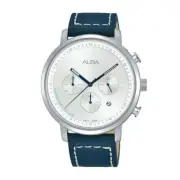Seiko Alba chronograph Men`s Navy Blue 71-D73 NEW