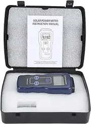 Digital Solar Power Meter, Sun Light Radiation Measuring Tester, Digital Solar Energy Meter, for Meteorology Physical Optical Experiments