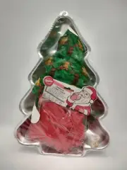 Wilton Christmas Tree Cake Pan W/ Cookie Cutters Tree Santa Angel Wreath Vintage