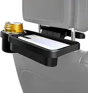 Cup Holder for Car Back Seat | Foldable Car Back Seat Food Tray | Portable Auto Storage Organizer, Multifunctional Travel Eating Desk for Dining Drink