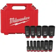 Milwaukee 49-66-7006 SHOCKWAVE 3/8 in. Drive 6 Point Impact Socket Set (12pcs)