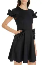 Ted Baker ruffle detail skater dress size 1