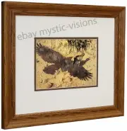 ESCAPE BY A HARE Framed Art Print by BEV DOOLITTLE Solid Oak Frame