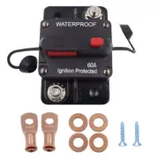 60A AMP Circuit Breaker Fuse Reset 12V-48V DC Car Boat Marine Auto Waterproof US