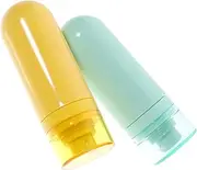 LIFKOME 2pcs Leak Portable Travel Bottles Cosmetic Containers for Lotion Shampoo and Practical Empty Bottles for Travel Design for Women