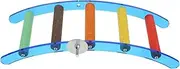 ERINGOGO 1Pc Acrylic Parrot Climbing Ladder Stand Rack Durable Bird Perch for Parrots Cockatiels Parakeets Safe Natural Material for Home Pet Store Use Bird Plaything