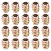 40Pcs Hex Threaded Inserts, M6-1x13 Zinc Alloy Hex-Flush Thread Insert