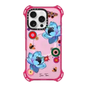 iPhone 16 Pro Bounce Case MagSafe Compatible BLUE FLOWER BOMB IPHONE CASE BY SUE TSAI