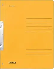 Exacompta - Ref 80004062001F - FALKEN - Hook-in Top-Down Flat Files - A4 (210 x 297mm) in Size, Blue Angel Certified, 250gsm Recycled Manilla - Yellow (Pack of 50)