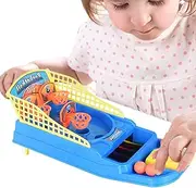 Table Basketball Game for Kids,Small Interactive Basketball Game for Tabletop - Casual Gathering Toy Hand-Eye Coordination Improving Solution for Study, Living Room
