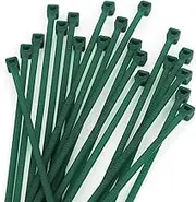 KINGLAKE GARDEN Green Zip Ties, 6 Inch Plastic Nylon Ties, 100PCS Heavy Duty Self Locking Nylon Cable Ties