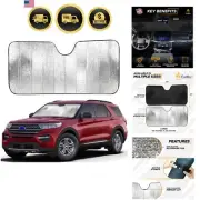 Car Sun Shade Accordion Windshield Sun Protector Foldable UV Blocker 58x28