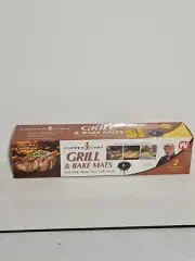 COPPER CHEF GRILL & BAKE MATS NON-STICK BAKING MAT SET/2 BOXED AS SEEN ON TV
